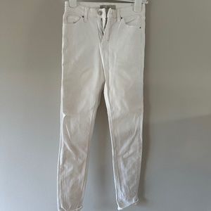 Topshop Moto Jamie White Jeans Size W26 L30